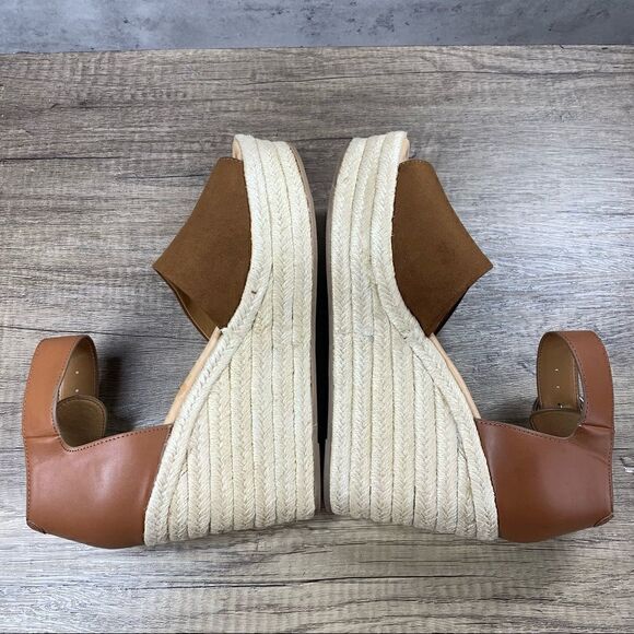 Nine West~”Adell8” Women’s Brown Jute Wedge Heel Sandal~Size 10M~NWOT - Picture 7 of 9